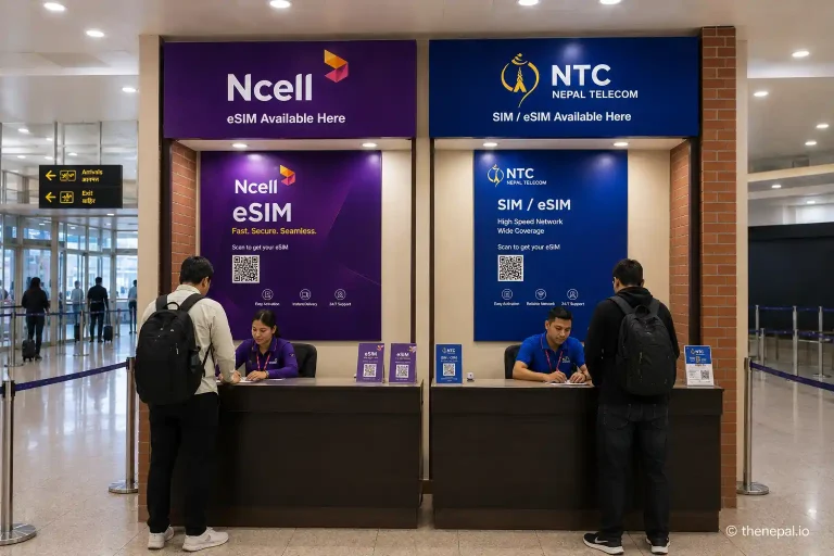 How to Buy an eSIM at Kathmandu Airport